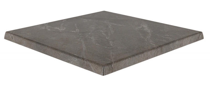 Plateau de table basalte 60x60x3,2 cm Werzalit